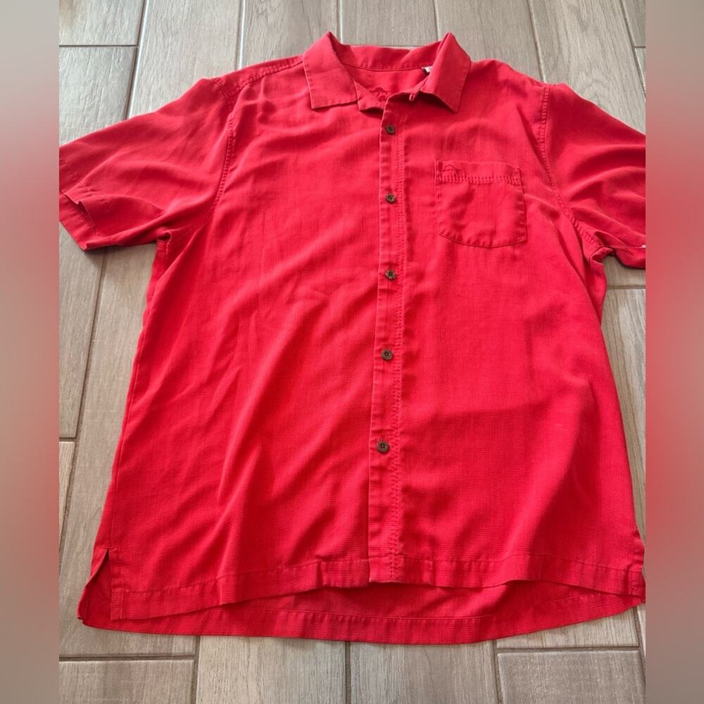 Tommy bahama button up shirt short sleeve size L island‎ zone - Picture 6 of 14